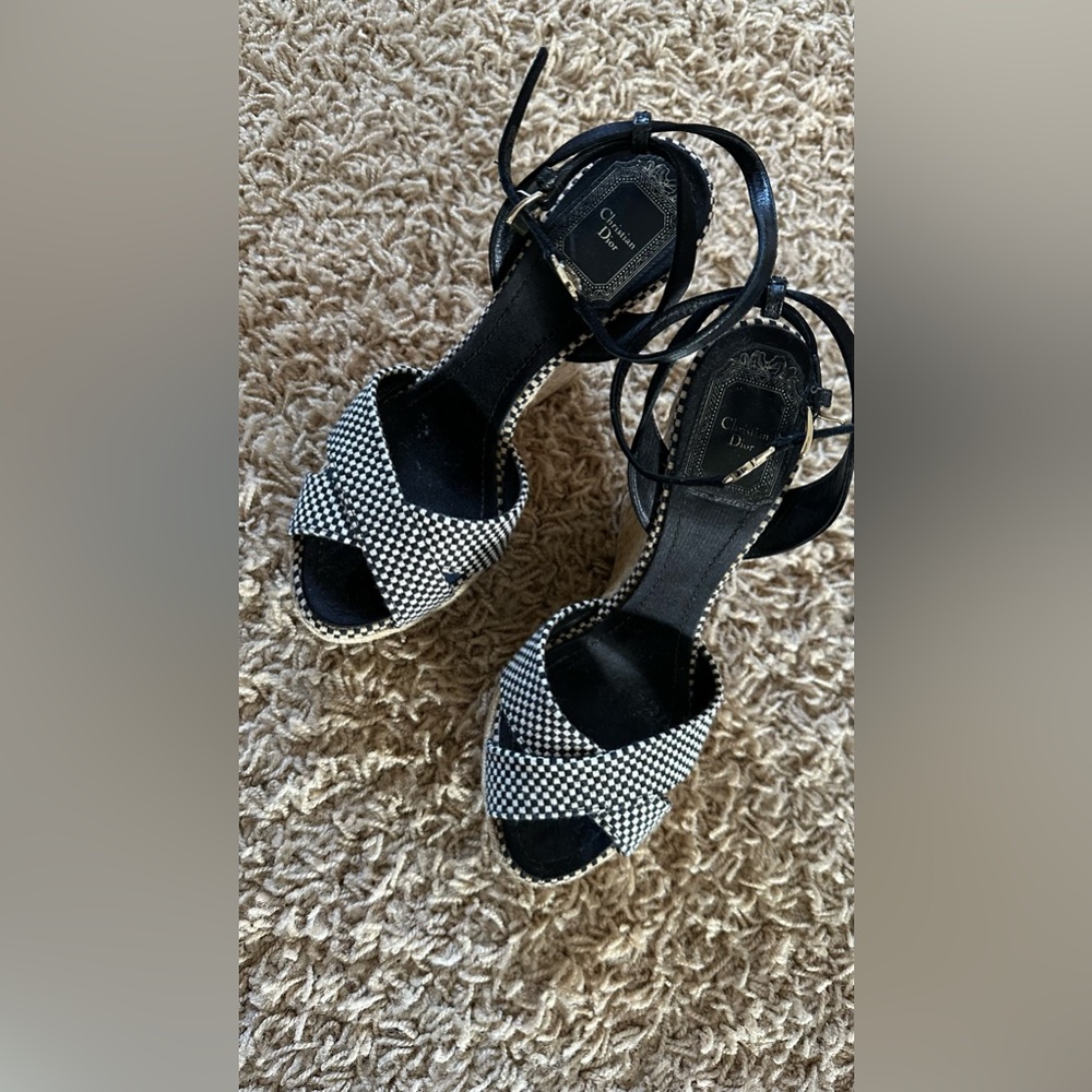 Dior wedge sandal size: 6